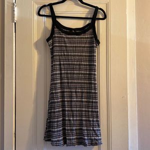 Vintage 90s square neck knit mini dress